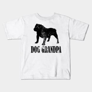 Bulldog Dog Grandpa Kids T-Shirt